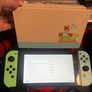 Nintendo Switch Animal Crossing edition barely used 256 gb